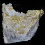 Pyromorphite sur quartz de Corrèze