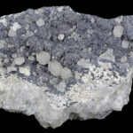 Galène, cérusite et calcite de Dordogne.