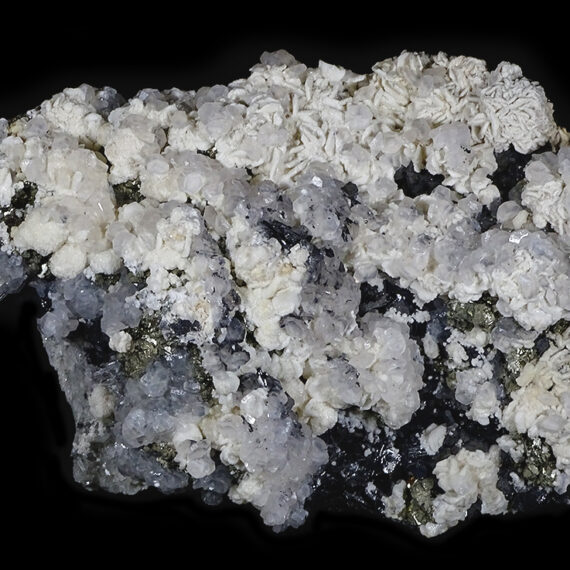 Sphalérite, dolomite, calcite, pyrite et quartz du Kosovo.