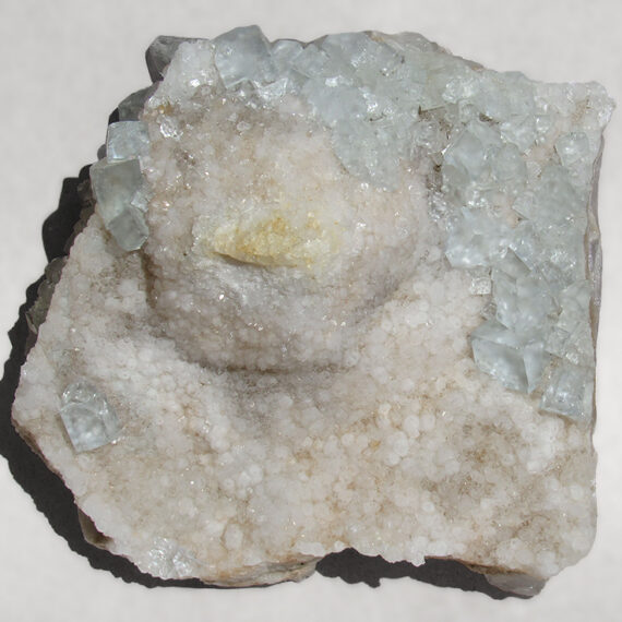Fluorine sur quartz de Haute-Loire.