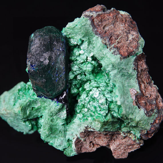 zincolivénite, azurite et malachite de Namibie