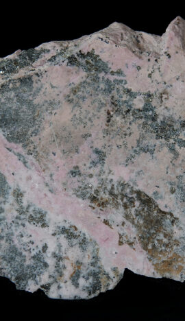 Rhodochrosite, pyrite, galène et sphalérite de Bulgarie