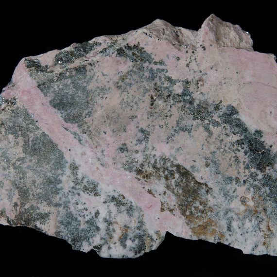Rhodochrosite, pyrite, galène et sphalérite de Bulgarie