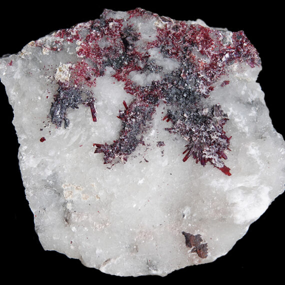 Proustite et calcite du Maroc