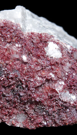 Proustite et calcite du Maroc