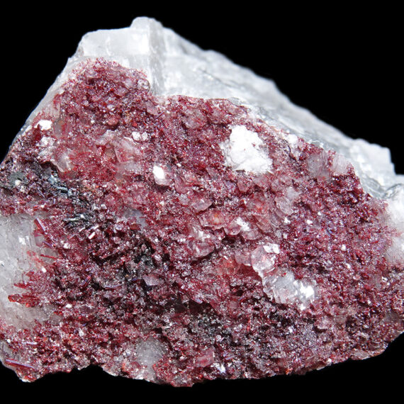 Proustite et calcite du Maroc