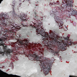 Proustite et calcite du Maroc