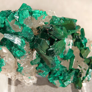 Dioptase et quartz du Congo