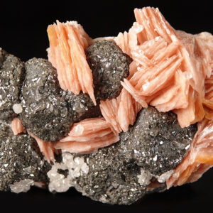 Cérusite, baryte et galène du Maroc