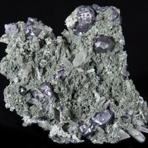 Galène, quartz et chlorite de Bulgarie