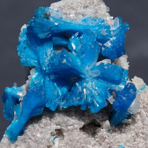 Cavansite et stilbite d'Inde